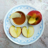 Apple Slices with Two Ingredient Caramel Dip