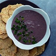 creamy lemon garlic black bean dip