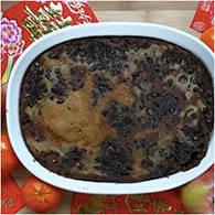 Nian Gao Chinese New Year Cake with Red Bean Paste