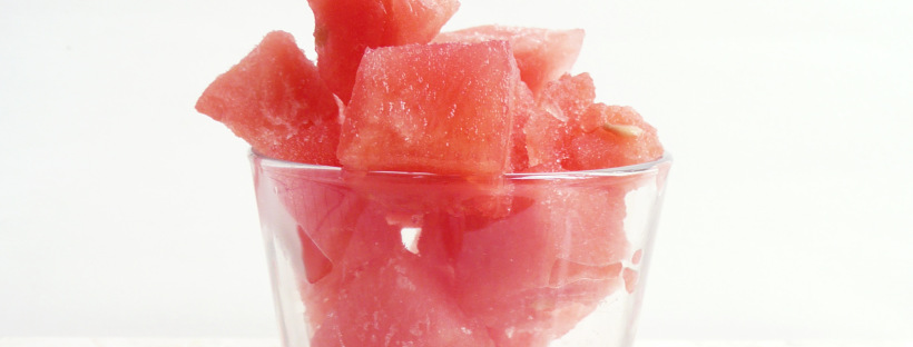Iced Watermelon Cubes