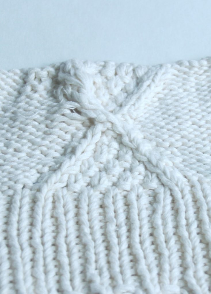 Moss Stitch Diamond