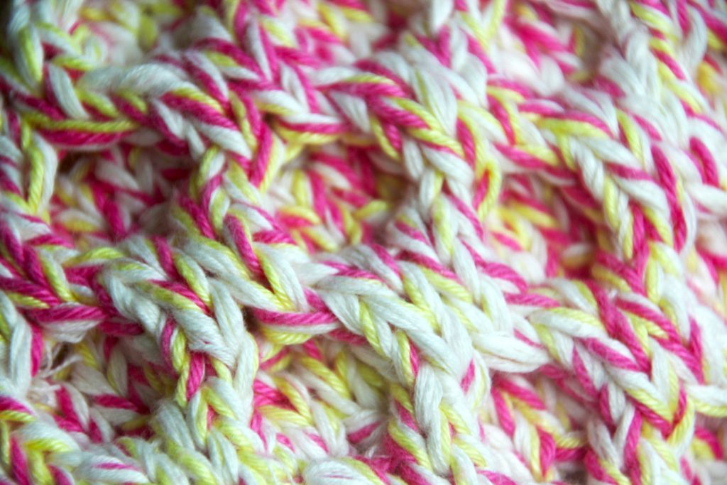 Honeycomb Cable Stitch Close Up