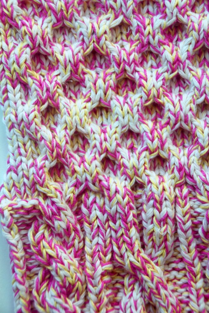Close Up of Knitted Swatch