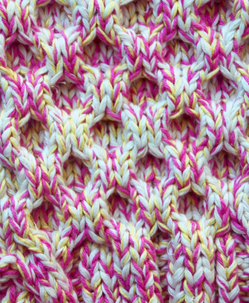 Close Up of Knitted Swatch